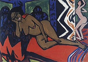 Milly Sleeping, 1911 - Ernst Kirchner reproduction oil painting