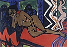 Milly Sleeping, 1911 - Ernst Kirchner reproduction oil painting