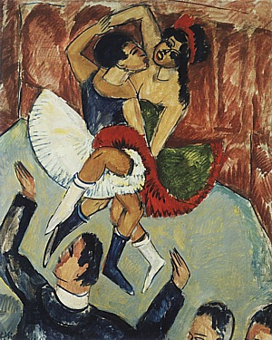 Negro Dance, 1911 - Ernst Kirchner reproduction oil painting