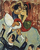 Negro Dance, 1911 - Ernst Kirchner reproduction oil painting