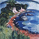 Fehmarn Coast, 1913 - Ernst Kirchner reproduction oil painting