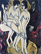 Judgement of Paris, 1913 - Ernst Kirchner reproduction oil painting