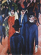 Berlin Street Scene, 1913 - Ernst Kirchner reproduction oil painting