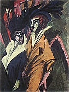 Two Women in the Street, 1914 - Ernst Kirchner reproduction oil painting