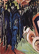 Friedrichstrasse, Berlin, 1914 - Ernst Kirchner reproduction oil painting