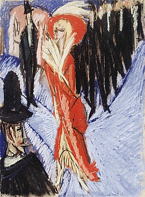 Red Cocotte, 1914 - Ernst Kirchner reproduction oil painting