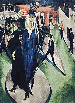 Potsdamer Platz, Berlin, 1914 - Ernst Kirchner reproduction oil painting