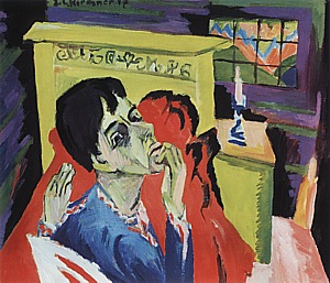 Self-Portrait as a Sick Man, 1918/1920 - Ernst Kirchner reproduction oil painting