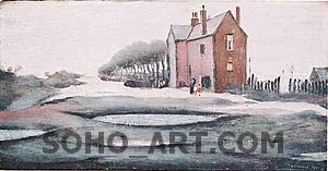 Lonely House - L-S-Lowry reproduction oil painting