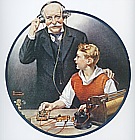 Grandpa Listening In on the Wireless, 1920 - Fred Scraggs reproduction oil painting