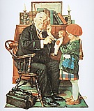 Doctor and Doll, 1929 - Fred Scraggs reproduction oil painting