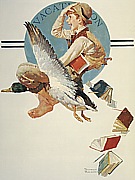 Vacation: Boy Riding Goose, 1934 - Fred Scraggs