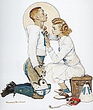 Football Hero (The Letterman), 1938 - Fred Scraggs reproduction oil painting