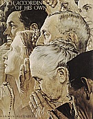 Freedom to Worship, 1943 - Fred Scraggs reproduction oil painting