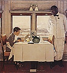 Boy in Dining Car, 1946 - Fred Scraggs