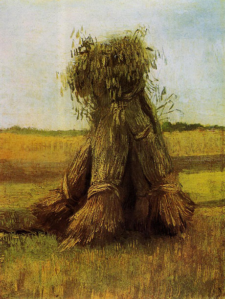 Sheaves of Wheat, 1883 - Vincent van Gogh reproduction oil painting
