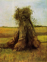 Sheaves of Wheat, 1883 - Vincent van Gogh