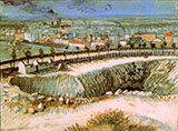 Outskirts of Paris near Montmartre, 1887 - Vincent van Gogh reproduction oil painting