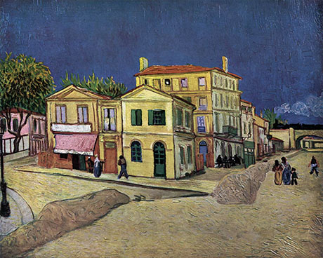 The Yellow House, Place Lamartine, Arles, 1888 - Vincent van Gogh reproduction oil painting