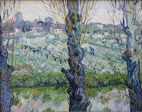 View of Arles with Orchard 1889 - Vincent van Gogh reproduction oil painting