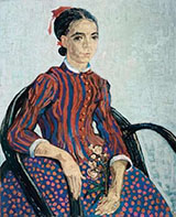 Portrait of a Girl 'La Mousme', 1888 - Vincent van Gogh reproduction oil painting