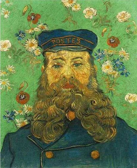 Portrait of the Postman Joseph Roulin, 1889 - Vincent van Gogh reproduction oil painting