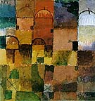 Red and White Domes - Paul Klee reproduction oil painting