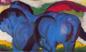 The Little Blue Horses 1911 - Franz Marc reproduction oil painting