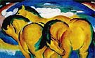 Yellow Horses - Franz Marc reproduction oil painting