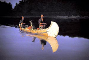 Evening on a Canadian Lake - Frederic Remington reproduction oil painting