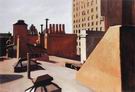 City Roofs, 1932 - Edward Hopper reproduction oil painting