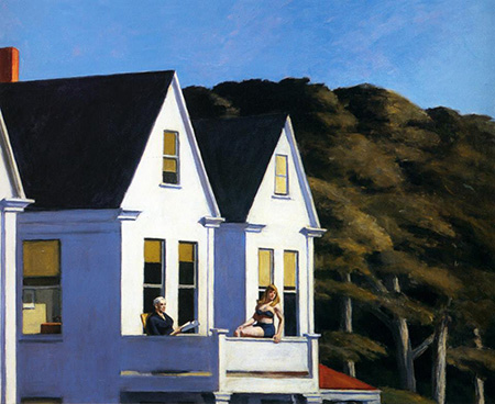 Second Storey Sunlight, 1960 - Edward Hopper reproduction oil painting