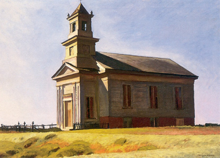 South Truro Church, 1930 - Edward Hopper reproduction oil painting
