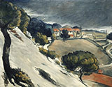 Snow Thaw in L'Estaque c1870 - Paul Cezanne