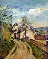 The House of Dr Gachet in Auvers c1873 - Paul Cezanne reproduction oil painting