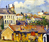 Roofs c1877 - Paul Cezanne