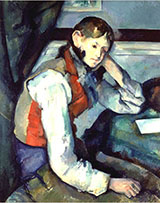 Boy in a Red Waistcoat - Paul Cezanne