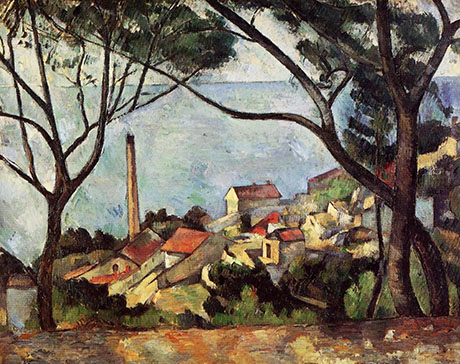 The Sea at L'Estaque - Paul Cezanne reproduction oil painting