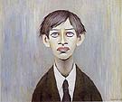 Portrait of a Young Man 1955 (Man with the red eyes) - L-S-Lowry