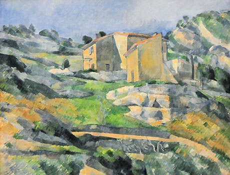 Houses in L'Estaque - Paul Cezanne reproduction oil painting