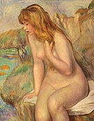 Bather on a Rock 1892 - Pierre Auguste Renoir