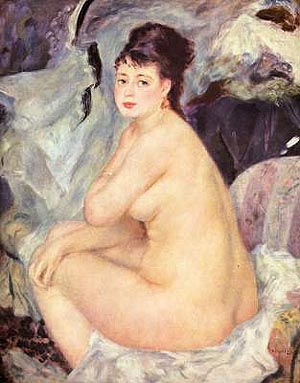 Nude Anna 1987 - Pierre Auguste Renoir reproduction oil painting