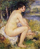 Nude Amid Landscape 1883 - Pierre Auguste Renoir