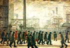 Returning from work 1929 - L-S-Lowry reproduction oil painting