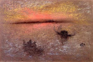 Venice at Sunset 1870 - James McNeill Whistler reproduction oil painting