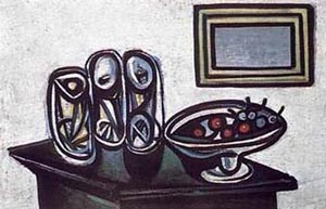 Still Life with Cherries - Pablo Picasso reproduction oil painting