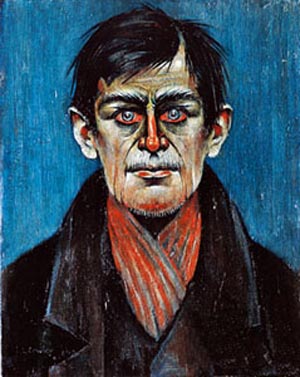 Head of  Man - L-S-Lowry reproduction oil painting