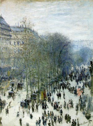 Boulevard des Capucines 1873 - Claude Monet reproduction oil painting