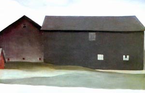 Barns 1926 - Georgia O'Keeffe reproduction oil painting