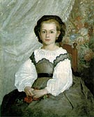 Portrait de Romaine Lacaux 1864 - Pierre Auguste Renoir reproduction oil painting